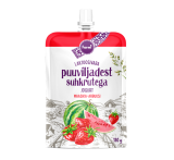 Puuviljadest suhkrutega maasika-arbuusi jogurt
