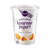 Koorene jogurt virsikutega