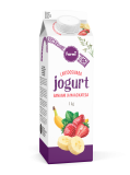 Jogurt maasika-banaani. Laktoosivaba, 1 kg