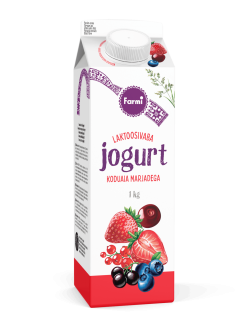 Jogurt koduaia marjadega