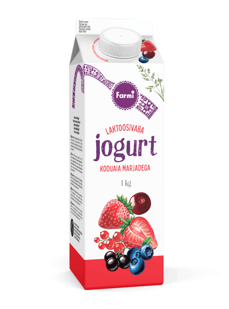 Jogurt koduaia marjadega