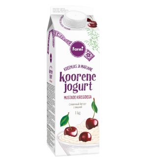 Koorene jogurt kirssidega