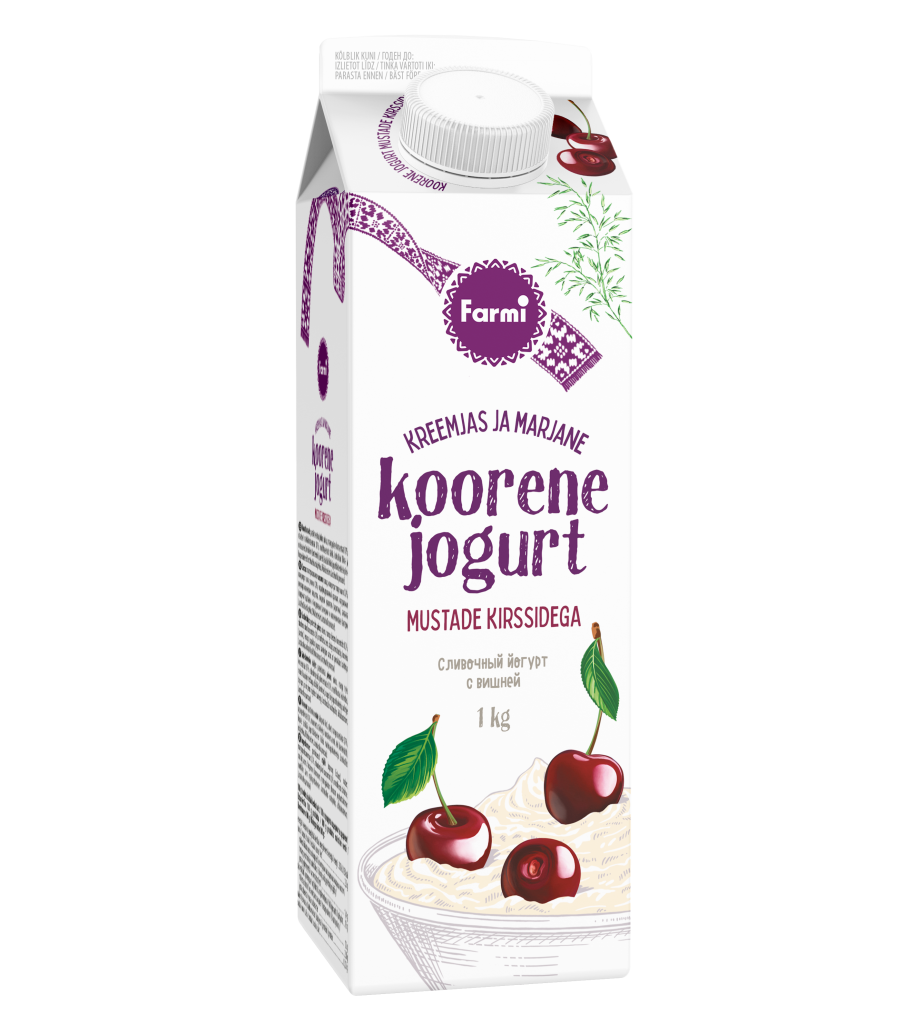 Koorene jogurt kirssidega