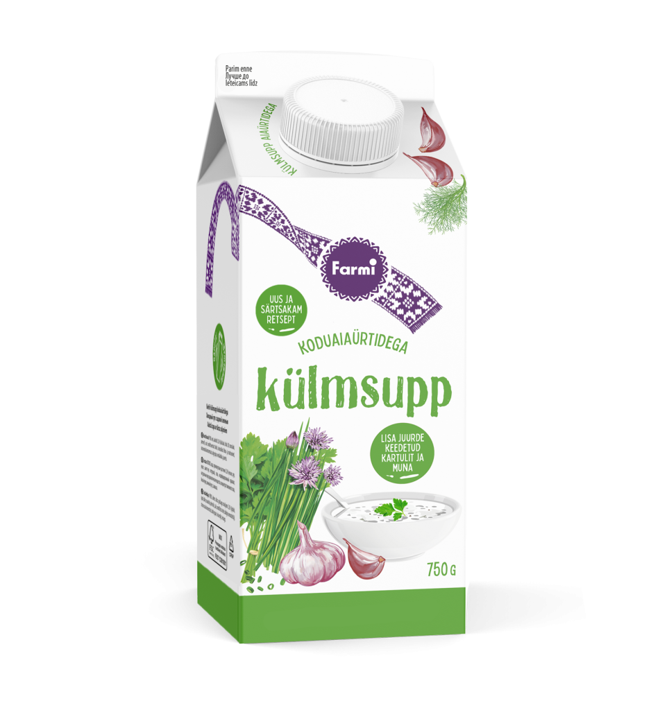 Külmsupp koduaiaürtidega