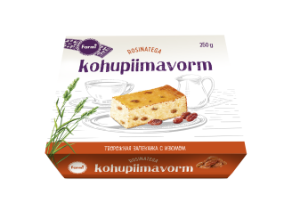 Kohupiimavorm rosinatega