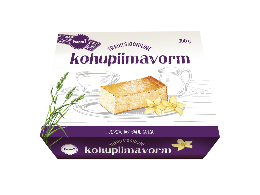 Kohupiimavorm vanillimaitseline